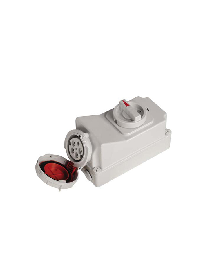 PNP, 32A, 430V, IP67, Interlock Switch Socket
