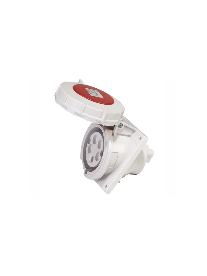 PNP, 32A, 415V, IP67, Panel Mounted Angular Socket
