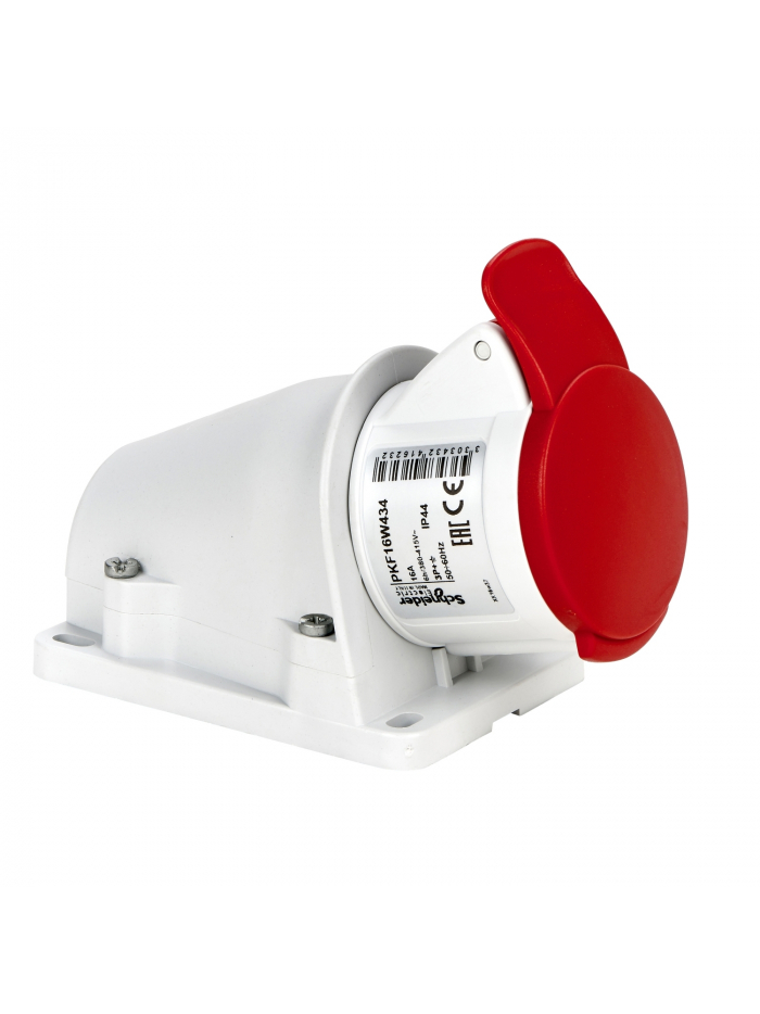 SCHNEIDER, 16A, 380-415V, IP44, Small Wall Mounted Socket