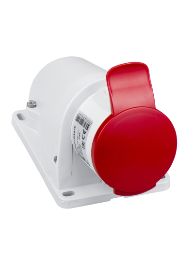 SCHNEIDER, 16A, 380-415V, IP44, Small Wall Mounted Socket
