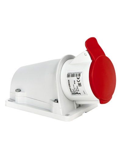 SCHNEIDER, 32A, 380-415V, IP44, Small Wall Mounted Socket