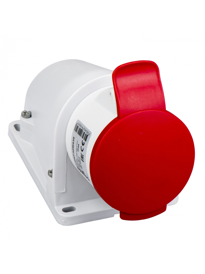 SCHNEIDER, 32A, 380-415V, IP44, Small Wall Mounted Socket