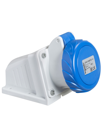 SCHNEIDER, 32A, 200-250V, IP67, Small Wall Mounted Socket