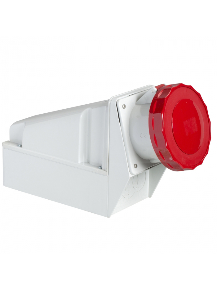 SCHNEIDER, 63A, 380-415V, IP67, Wall Mounted Socket