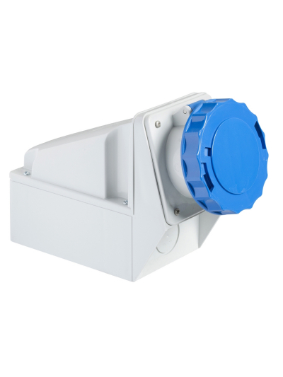 SCHNEIDER, 63A, 200-250V, IP67, Wall Mounted Socket