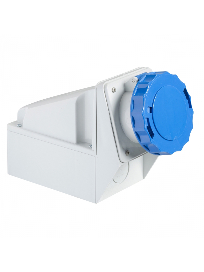 SCHNEIDER, 63A, 200-250V, IP67, Wall Mounted Socket