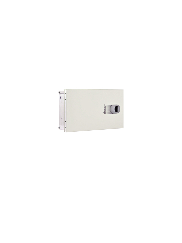 HAGER, 08 Way, SPN Double Door, novello DB