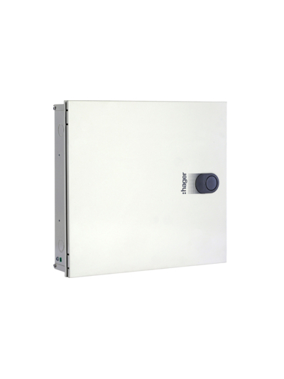 HAGER, 06 Way, TPN Double Door, novello DB