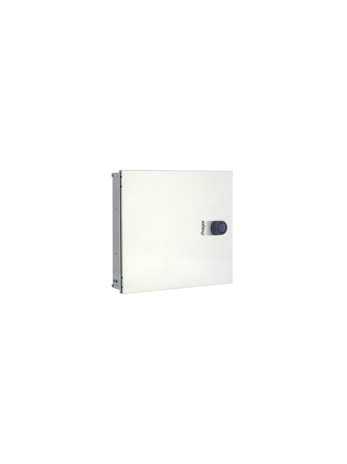 HAGER, 06 Way, TPN Double Door, novello DB