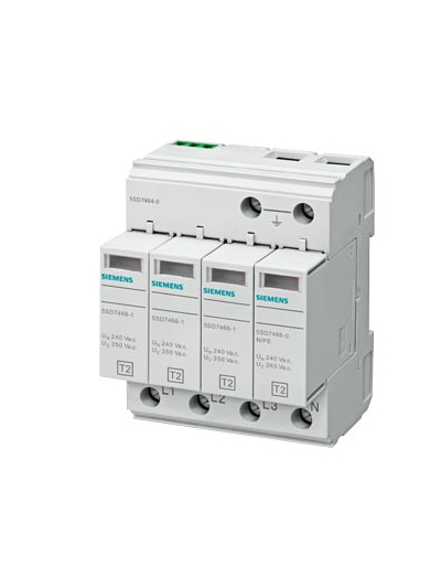 SIEMENS, 3 Pole+N, 240/415V, 40kA, TYPE 2, Surge Arrestor
