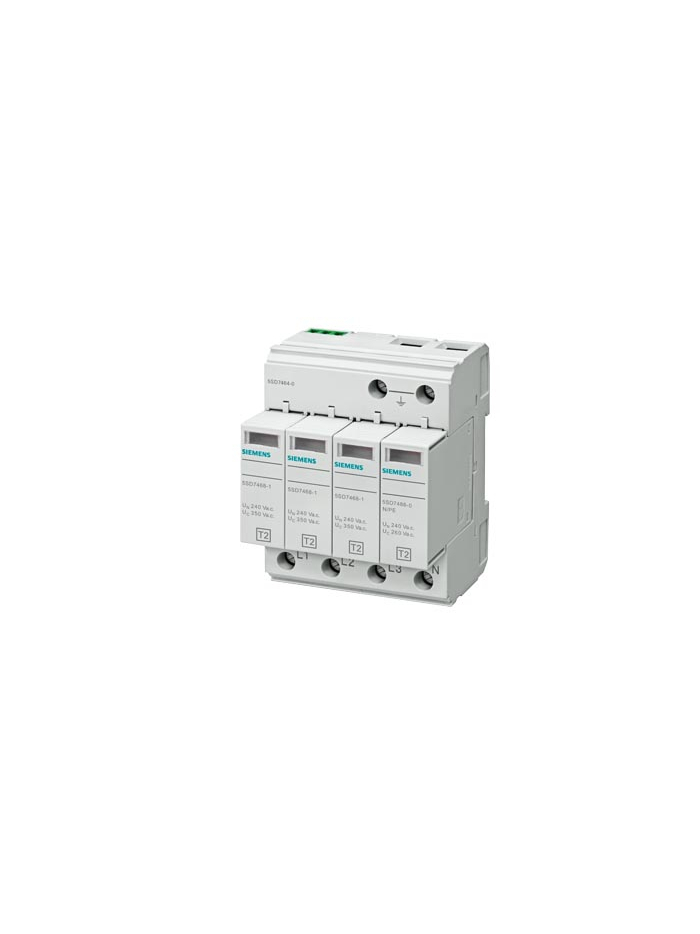 SIEMENS, 3 Pole+N, 240/415V, 40kA, TYPE 2, Surge Arrestor