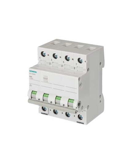 SIEMENS, 4 Pole, 125A, 440V AC, Betagard 5TL1 ISOLATOR