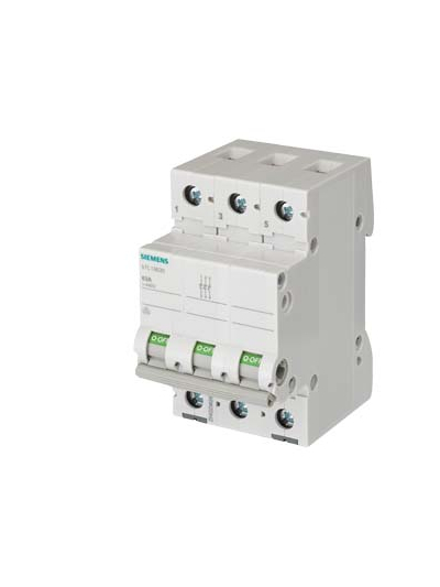 SIEMENS, 3 Pole, 63A, 440V AC, Betagard 5TL1 ISOLATOR