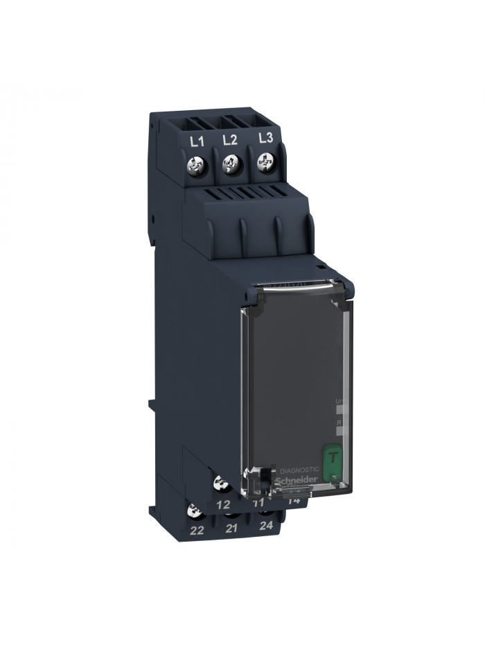 SCHNEIDER, 183-528V AC, 3 Phase, Zelio RM22 CONTROL RELAY