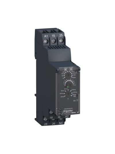 SCHNEIDER, 24-240V AC/DC, Zelio RE22 ELECTRONIC STAR DELTA TIMER