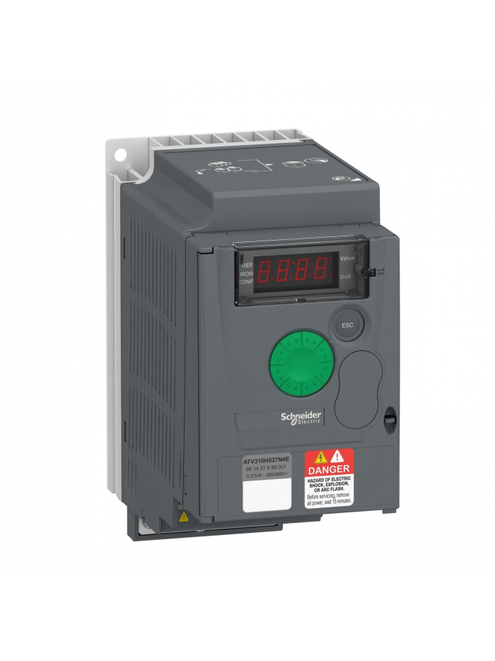 SCHNEIDER, 1.5A, 0.37kW, 3 Phase, Altivar310 VFD