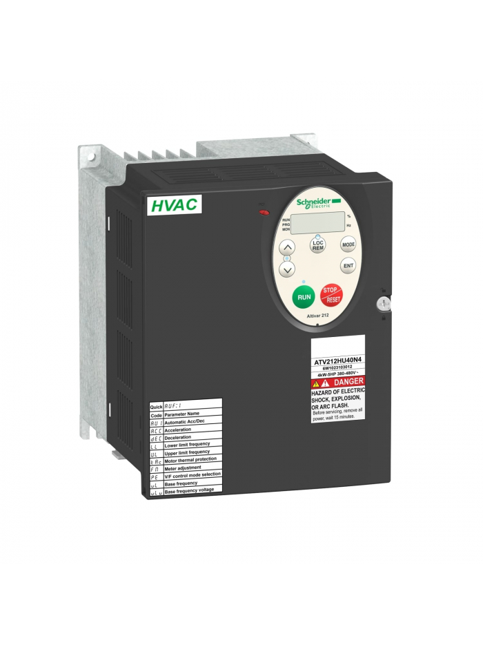 SCHNEIDER, 9.2A, 4kW, 3 Phase, Altivar212 VFD