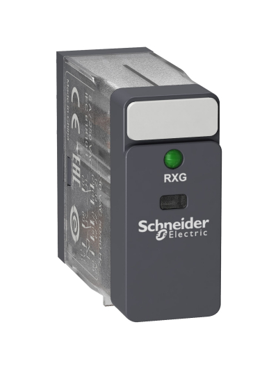 SCHNEIDER, 220V AC, 5A, LTB+LED, Zelio RXG Interface PLUG-IN RELAY