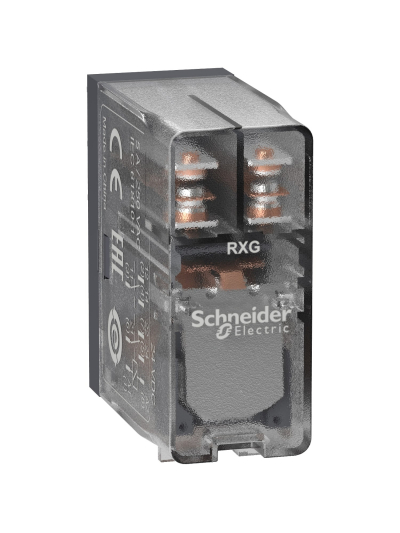 SCHNEIDER, 110V DC, 5A, Clear, Zelio RXG Interface PLUG-IN RELAY