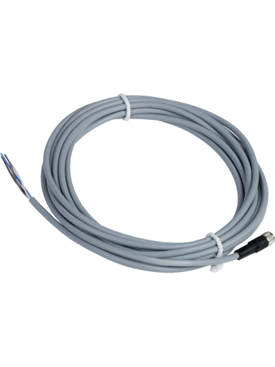SCHNEIDER, M8, 4 Pin, 5 METER, PURE PRE WIRED CONNECTOR
