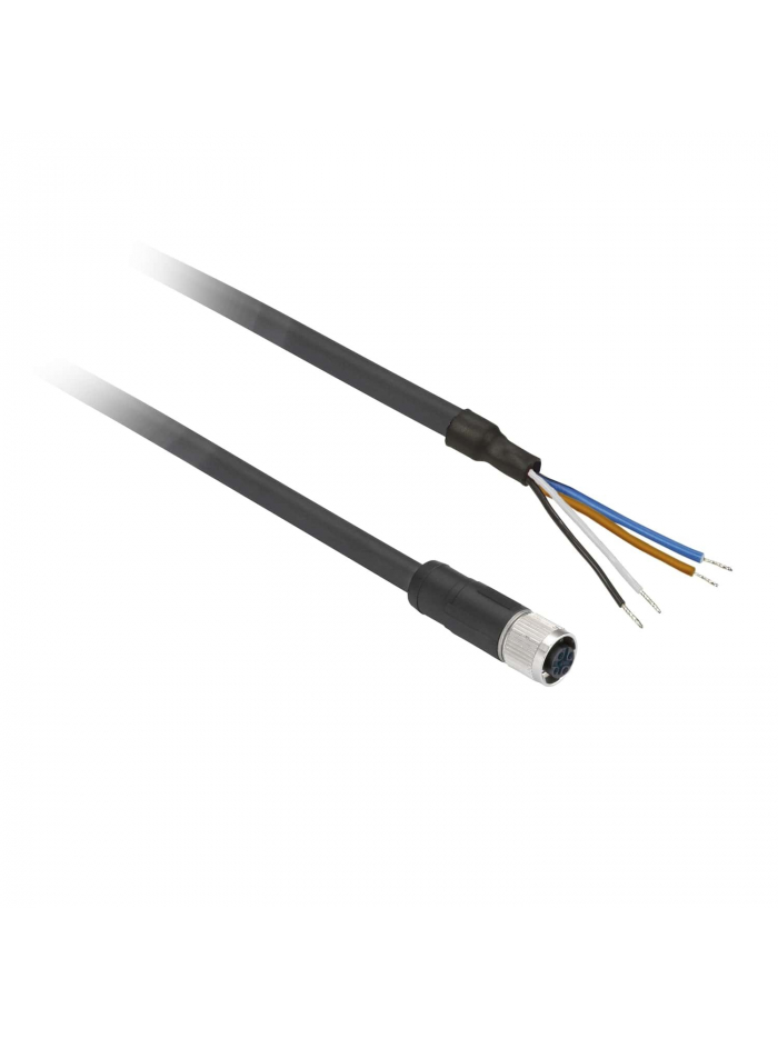 SCHNEIDER, M12, 4 Pin, 2 METER, PURE PRE WIRED CONNECTOR