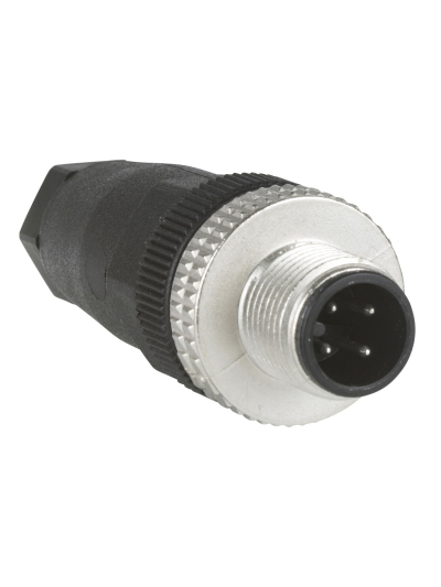 SCHNEIDER, M12, 4 Pin, MAIL CONNECTOR