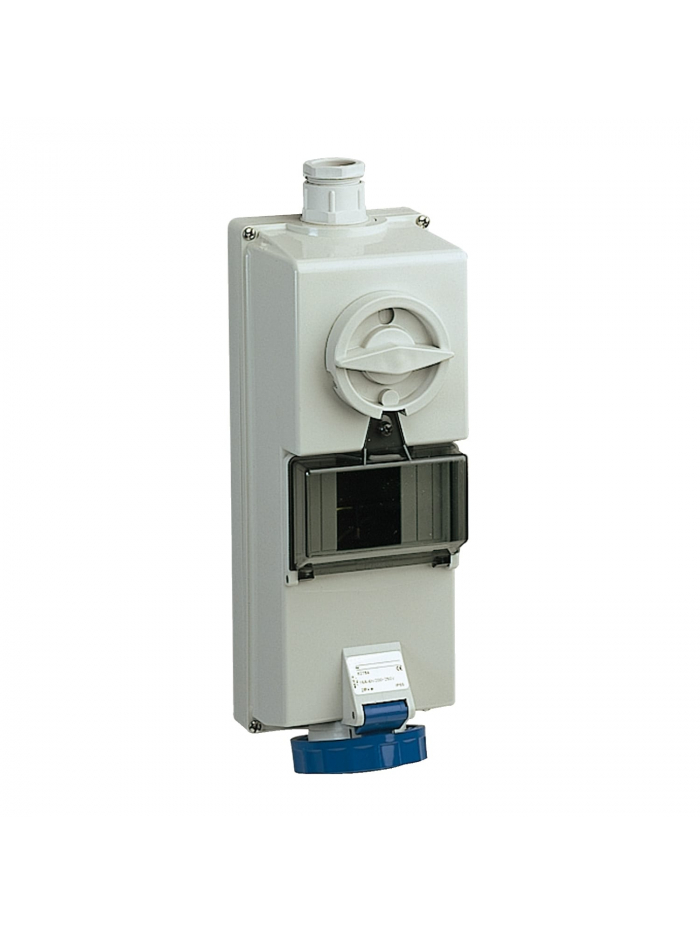 SCHNEIDER, 16A, 200-250V, IP65 Isoblock Interlock Socket