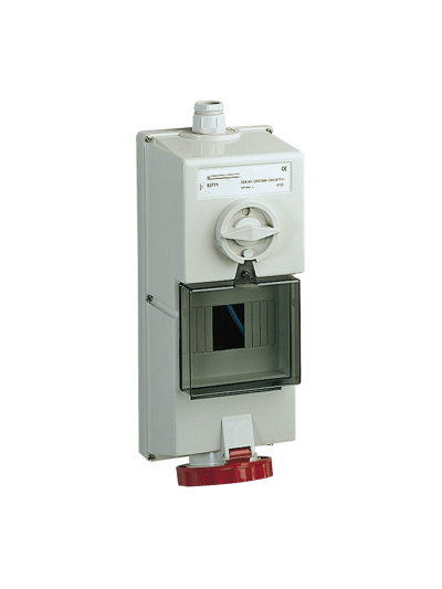 SCHNEIDER, 32A, 380-415V, IP65 Isoblock Interlock Socket
