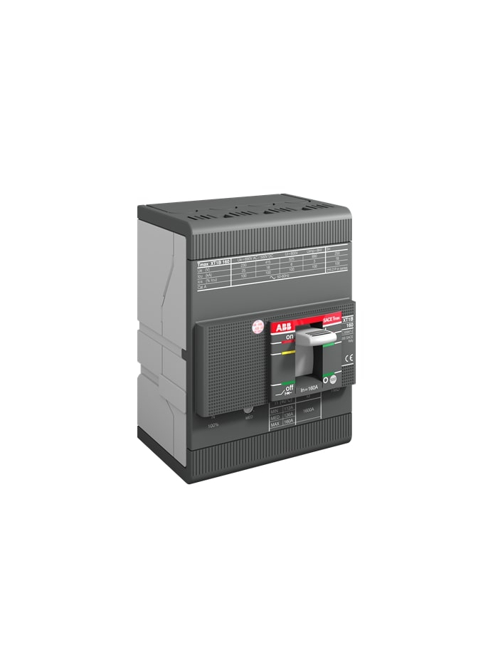 ABB, 4 Pole, 80A, 25kA, XT1 MCCB