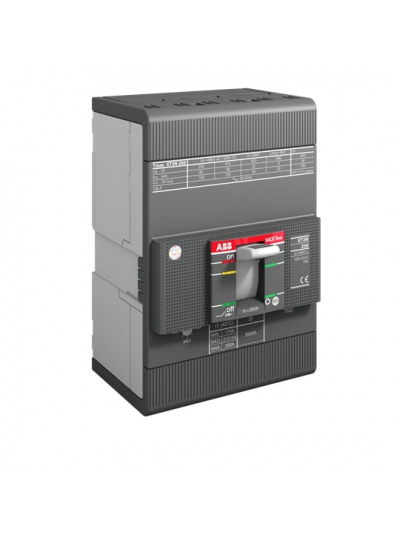 ABB, 3 Pole, 250A, 36kA, XT3 MCCB