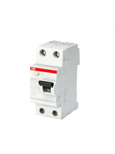 ABB, 2 Pole, 40A, Type FB202 AC-40/0.03 RCCB