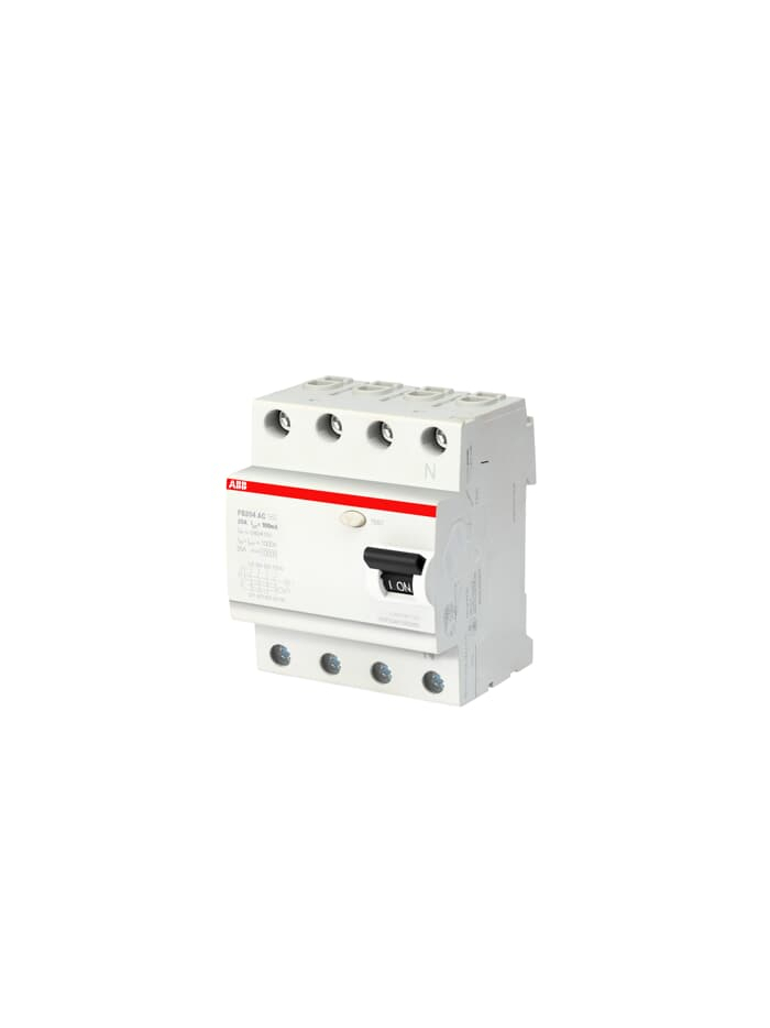 ABB, 4 Pole, 40A, Type FB204 AC-40/0.3 RCCB