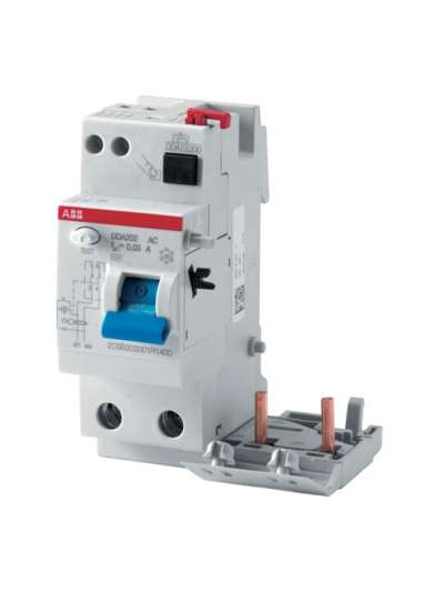 ABB, 2 Pole, 63A, 300mA, Type DDA202 AC-63/0.3 RCD