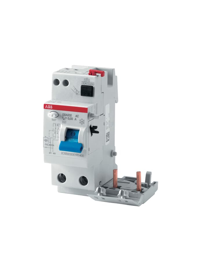 ABB, 2 Pole, 63A, 300mA, Type DDA202 AC-63/0.3 RCD