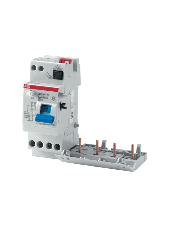 ABB, 4 Pole, 25A, 30mA, Type DDA204 AC-25/0.03 RCD