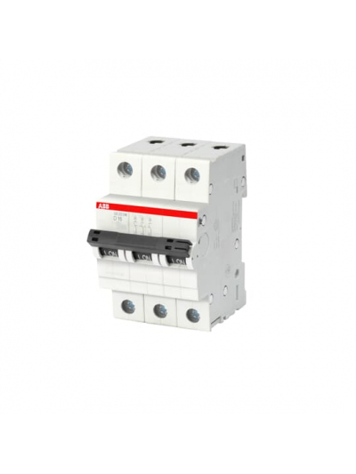 ABB, 3 Pole, 25A, SB203 M-C, C-CURVE MCB