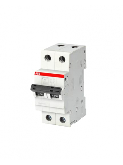 ABB, 2 Pole, 2A, SB202 M-D, C-CURVE MCB