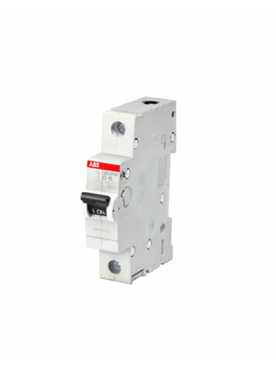 ABB, 1 Pole, 16A, SB201 M-D, C-CURVE MCB
