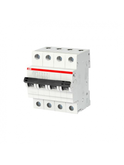 ABB, 4 Pole, 1.6A, SB204 M-D, C-CURVE MCB