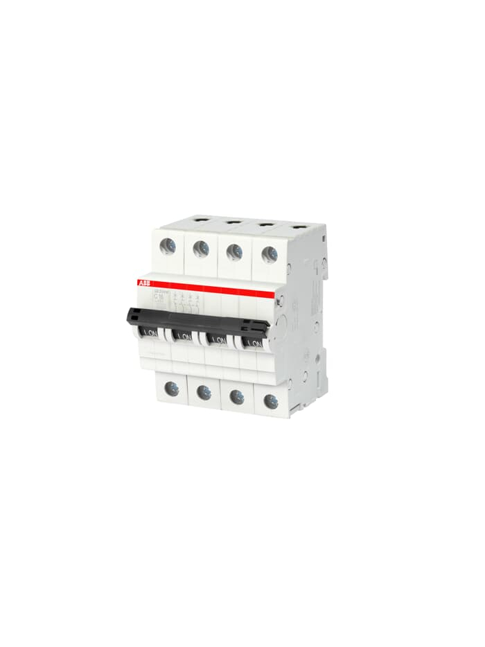 ABB, 4 Pole, 1.6A, SB204 M-D, C-CURVE MCB