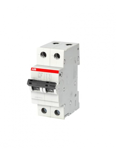ABB, 2 Pole, 20A, SB202 DC, C-CURVE MCB
