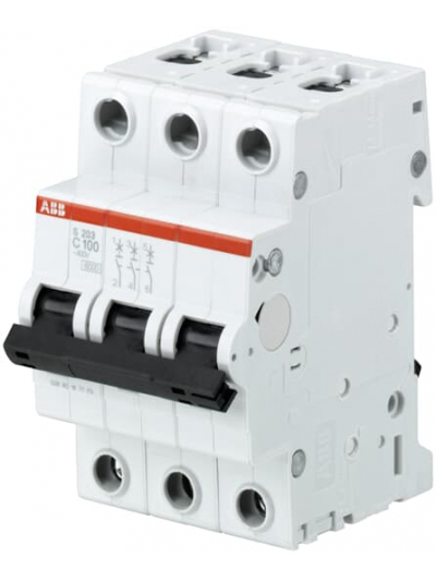 ABB, 3 Pole, 80A, S203 C-CURVE MCB