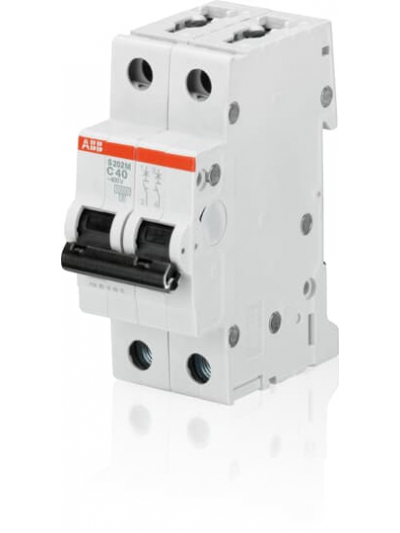 ABB, 2 Pole, 10A, S202M-C, C-CURVE MCB