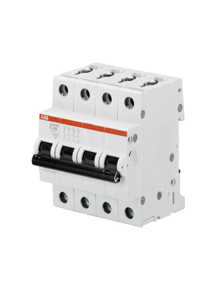 ABB, 4 Pole, 10A, S204M-C, C-CURVE MCB