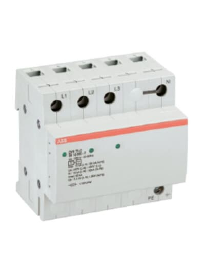 ABB, 3 Pole+N, 255V, 25kA, TYPE 1-SPARK GAP, SPD