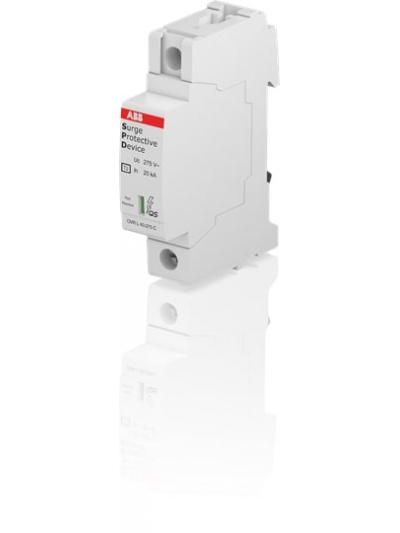 ABB, 1 Pole, 275V, 40kA, TYPE 2-METAL OXIDE VARISTOR, SPD