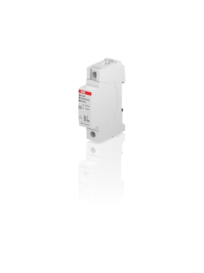 ABB, 1 Pole, 275V, 40kA, TYPE 2-METAL OXIDE VARISTOR, SPD