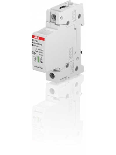 ABB, 1 Pole, 275V, 40kA, TYPE 2-METAL OXIDE VARISTOR, SPD