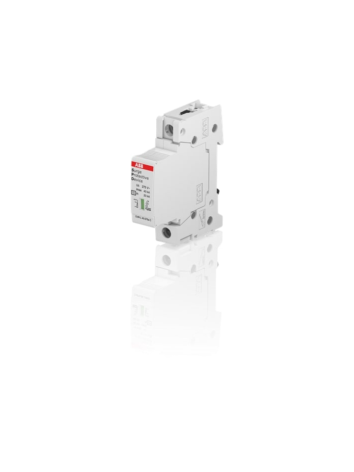 ABB, 1 Pole, 275V, 40kA, TYPE 2-METAL OXIDE VARISTOR, SPD