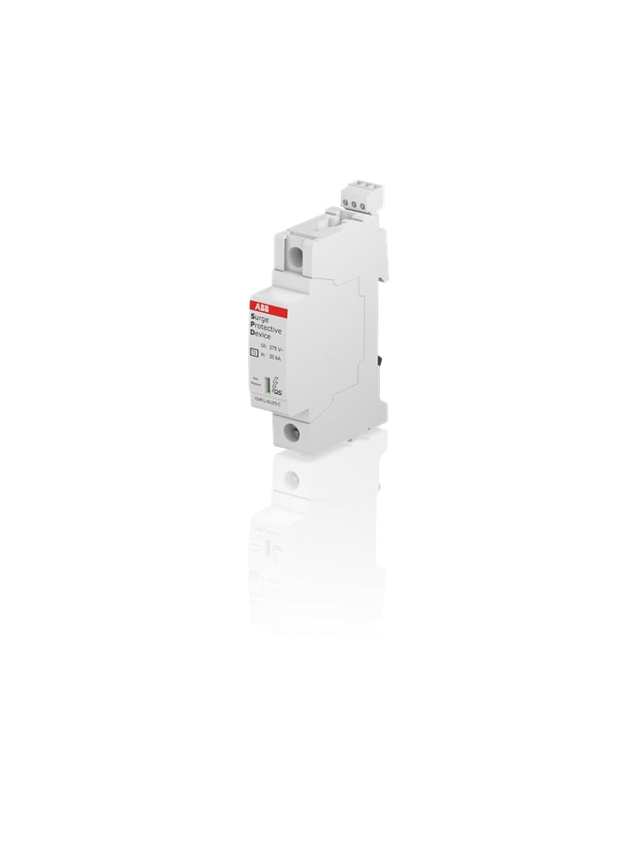 ABB, 1 Pole, 275V, 40kA, TYPE 2-METAL OXIDE VARISTOR, SPD